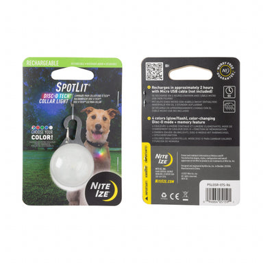 Spotlit Rechargeable Collar Light - Disc-O Tech