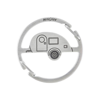 Medallion Teardrop Camper Key Carabiner