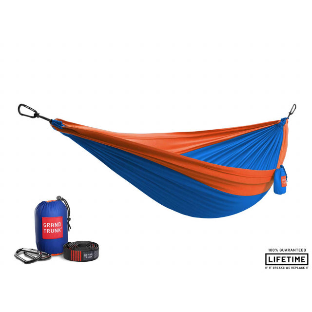 Double Deluxe Parachute Nylon Hammock w/Straps