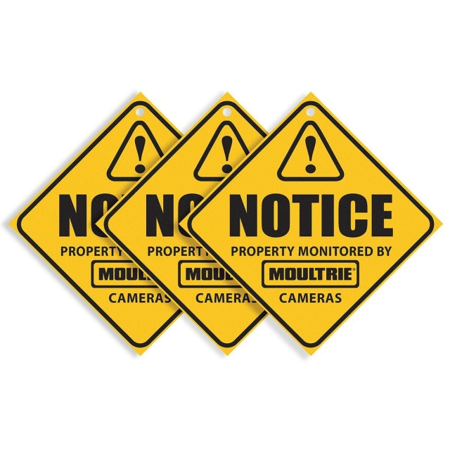 Camera Surveillance Signs 3-Pack