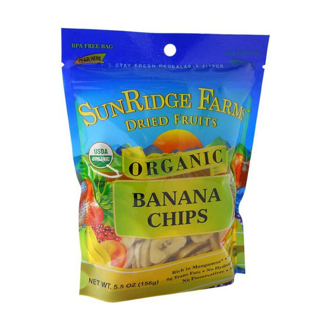 Organic Dried Banana Chips