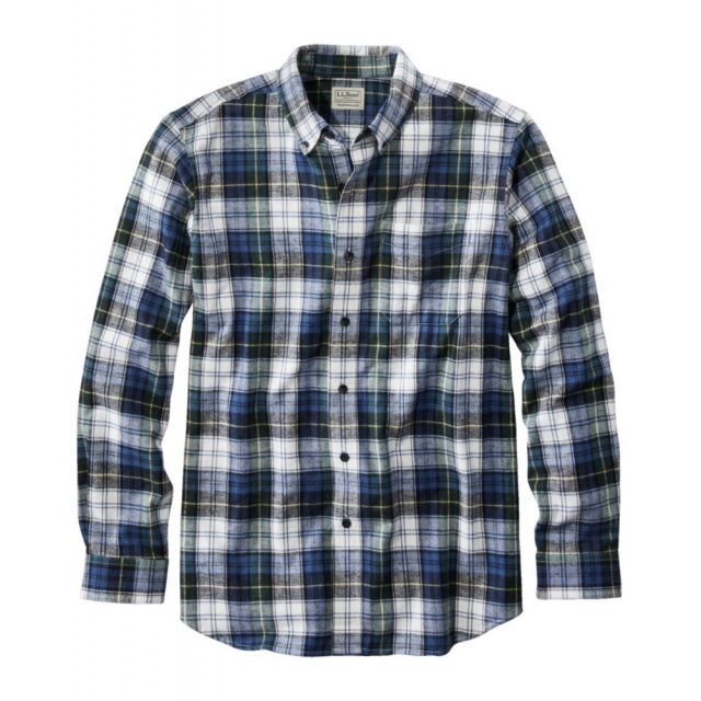 Long Sleeve Scotch Plaid Flannel Shirt Men's Regular