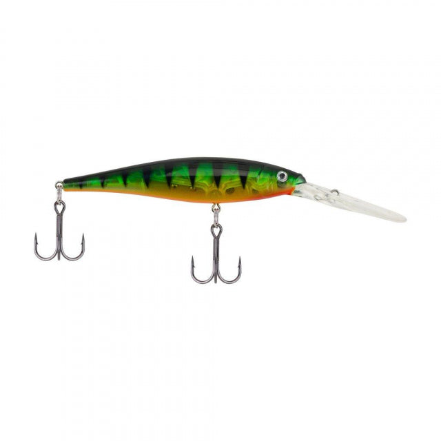 Flicker Minnow | 1/4 oz | 3in | 7.5cm | 8 | 14'-17' | 4.3m-5.2m | Model #FFMN7D-FLPR