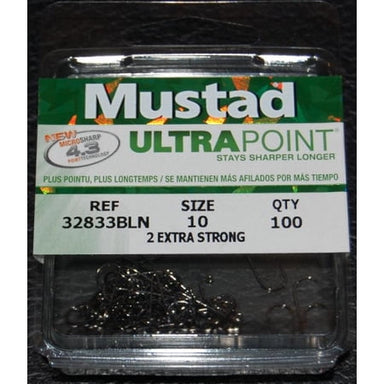 Mustad 32833NP-BN Ultra Point 90 Degree 2X Stron Jig Hooks - Size 10