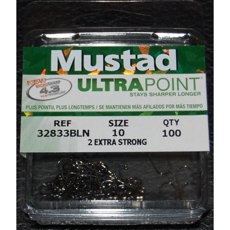 Mustad 32833NP-BN Ultra Point 90 Degree 2X Stron Jig Hooks - Size 10