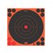 Pro-Shot 12BORNGE5PK SplatterShot Peel & Stick Self-Adhesive Orange/Black Bullseye 12  5 Pack
