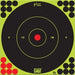 Pro-Shot 12BGREEN5PK SplatterShot Peel & Stick Self-Adhesive Black/Green Bullseye 12  5 Pack