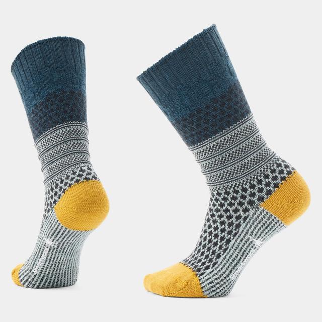 Unisex Everyday Cozy Popcorn Cable Crew Socks