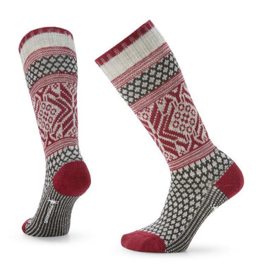 Unisex Everyday Cozy Popcorn Snowflake Pattern Crew Socks