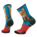 Women's Hike Geo Fox Print Crew Socks