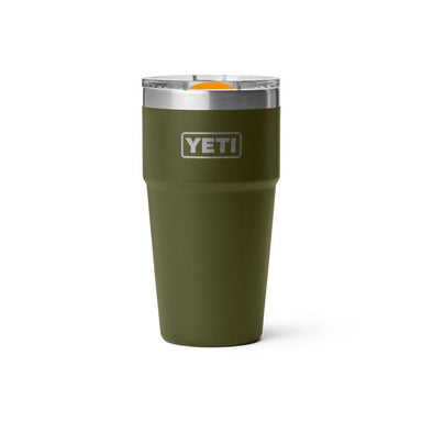 Rambler 20 oz Stackable Cup - Olive/King Crab Orange