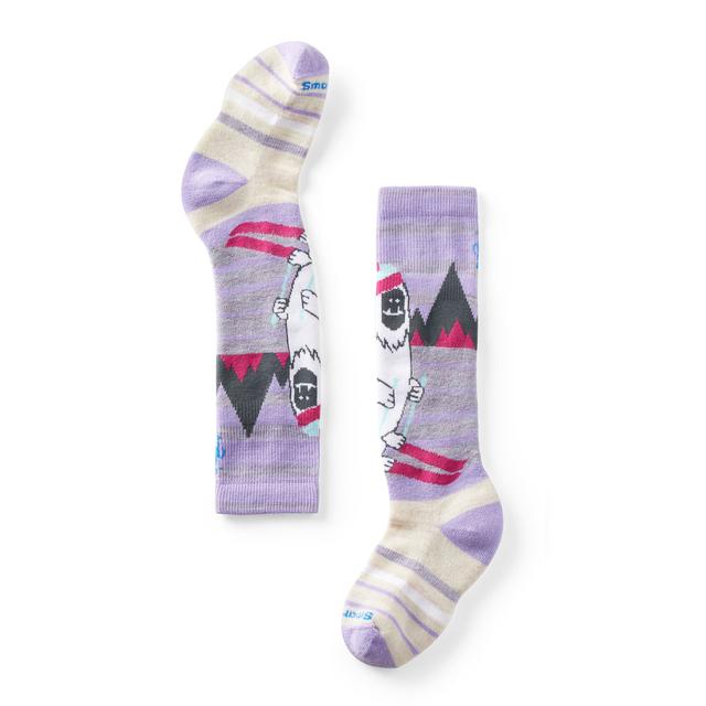 Kids' Wintersport Yeti Pattern Over The Calf Socks