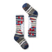Men's Wintersport Yeti Pattern Over The Calf Socks