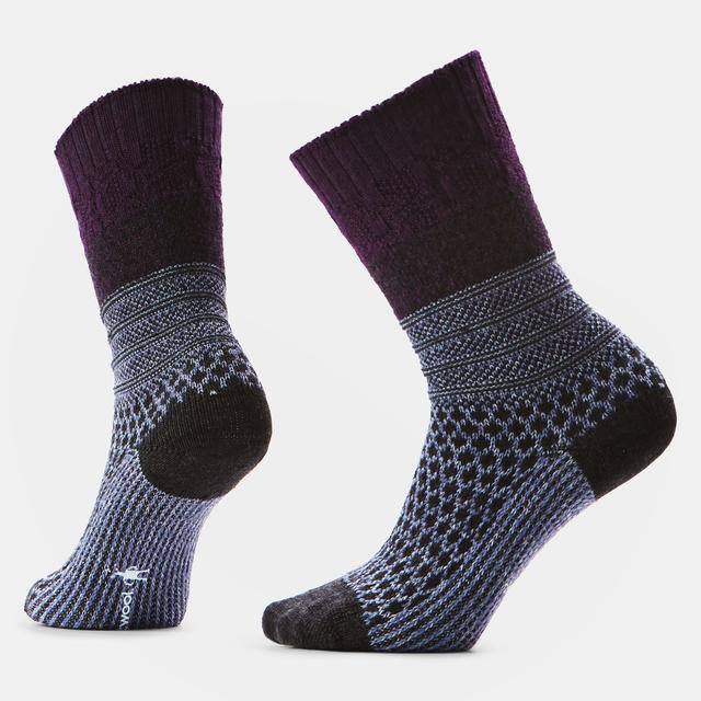 Unisex Everyday Cozy Popcorn Cable Crew Socks