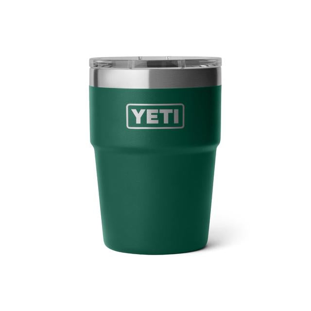 Rambler 16 oz Stackable Cup - Black Forest Green