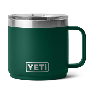 Rambler 14 oz Stackable Mug - Black Forest Green