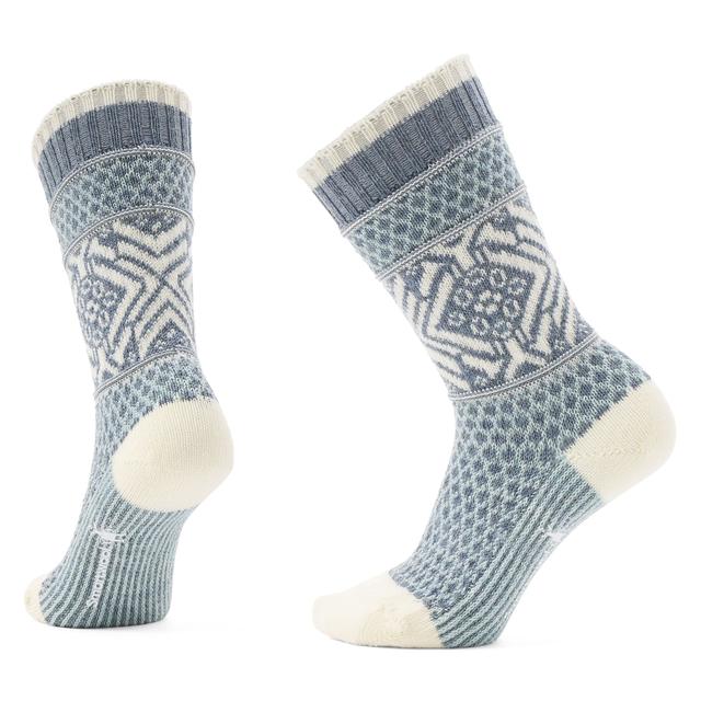 Everyday Popcorn Snowflake Pattern Crew Socks