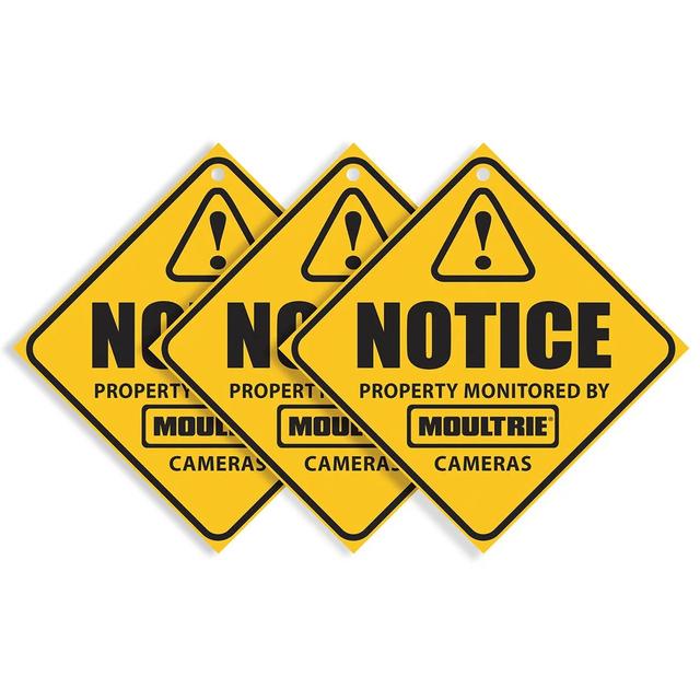 Camera Surveillance Signs 3-Pack