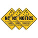 Camera Surveillance Signs 3-Pack