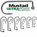 Mustad 32833NP-BN Ultra Point 90 Degree 2X Stron Jig Hooks - Size 8