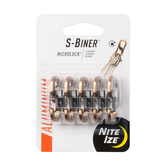 S-Biner MicroLock Aluminum - 5 Pack