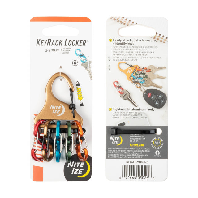 KeyRack Locker S-Biner Aluminum - Assorted