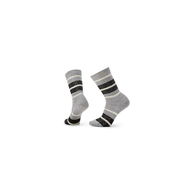 Women's Everyday Striped Cable Crew Socks