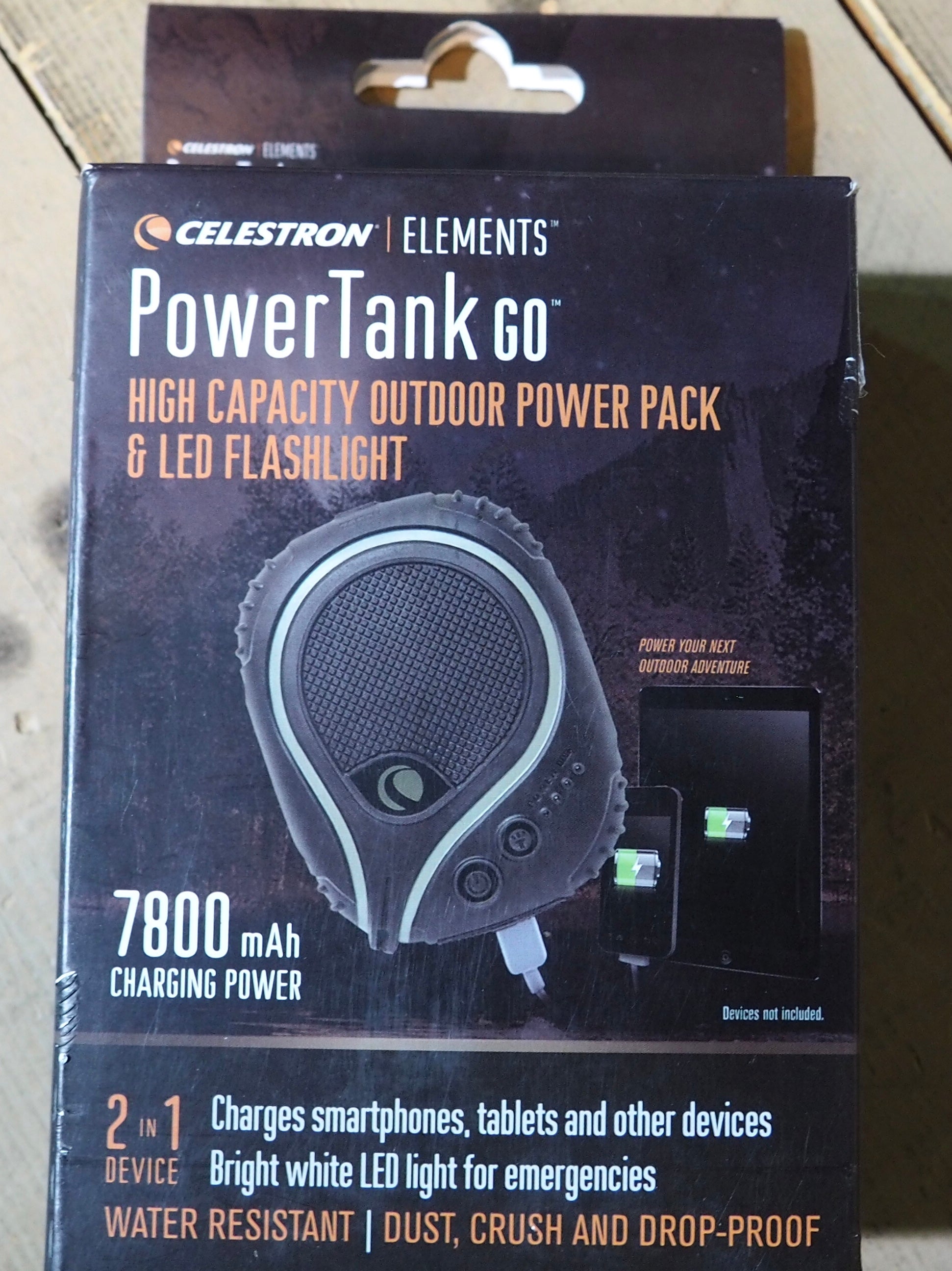 PowerTank GO High Capacity Outdoor Power Pack & LED Flashlight