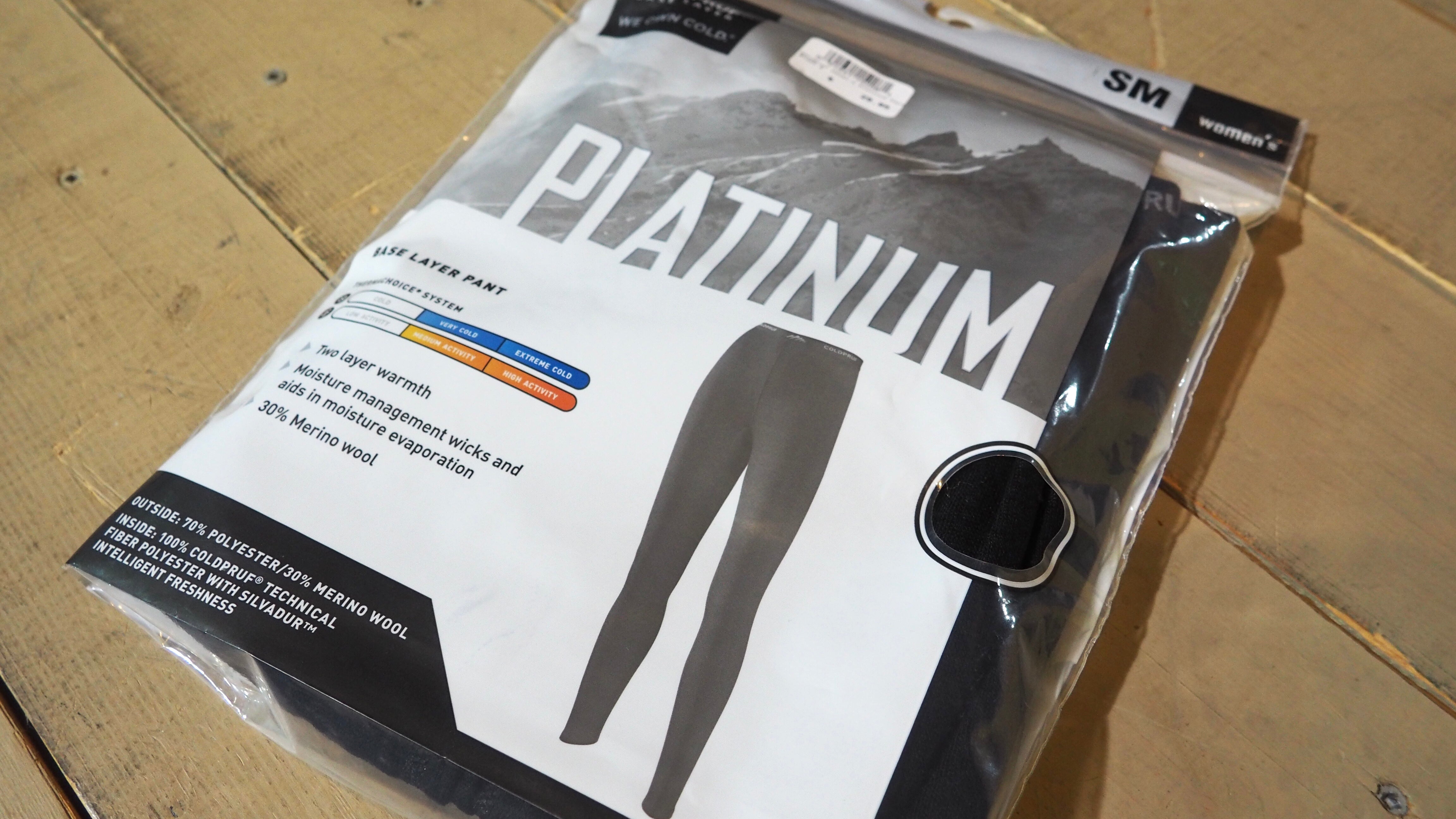 Coldpruf Women's Platinum Base Layer Pant BLACK