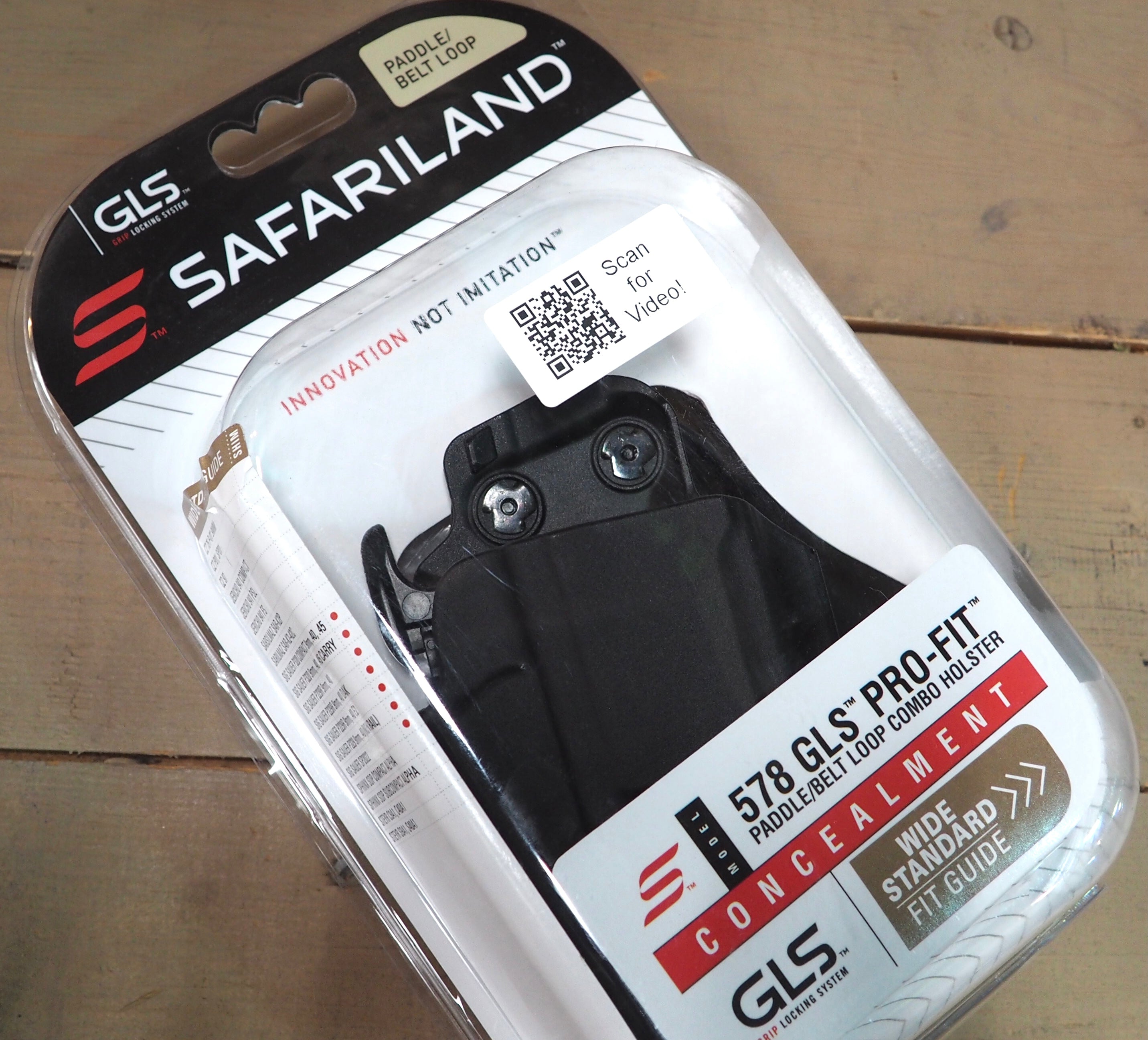 GLS Pro-Fit Holster, Paddle + Belt Loop Combo