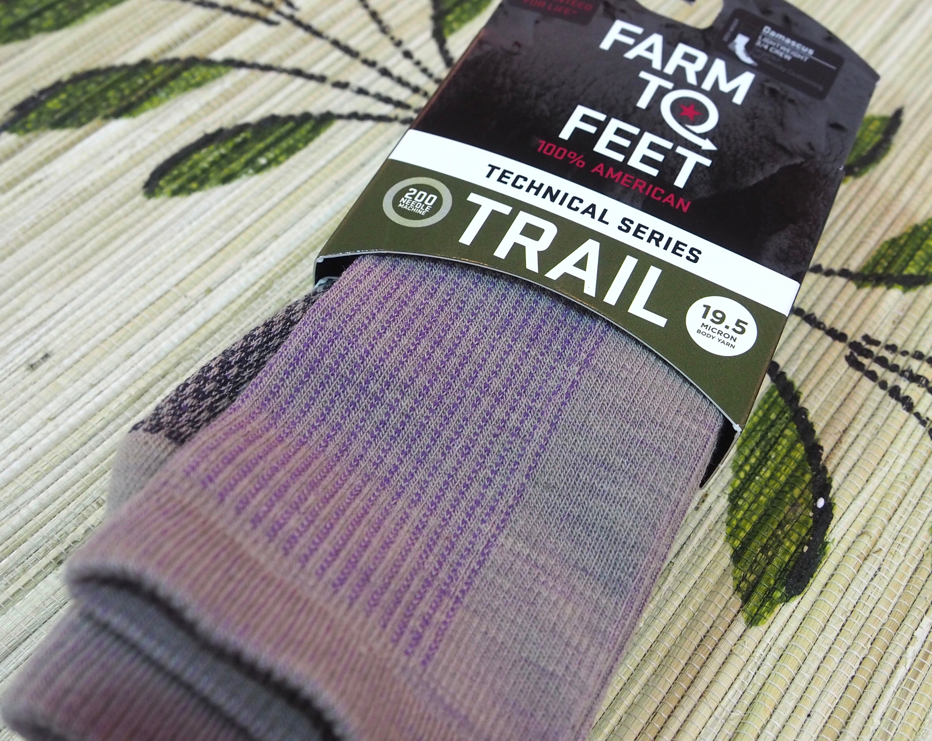 Farm to Feet Trail 3/4 Crew Tan Socks